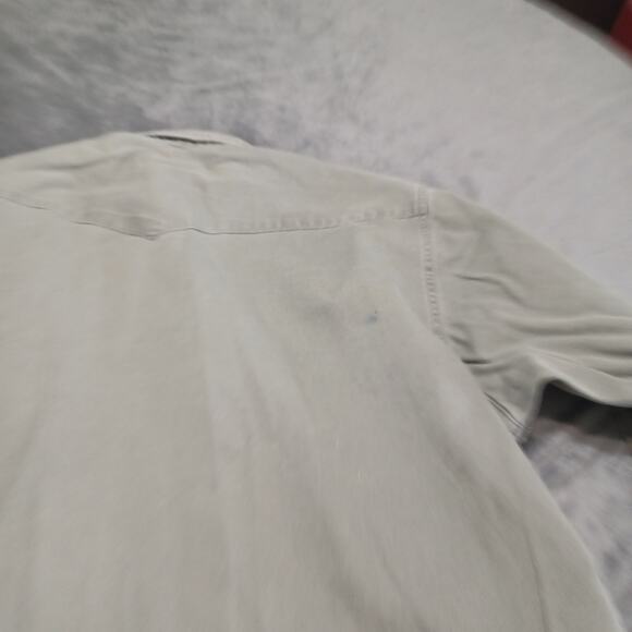 Vtg Wrangler Shirt Mens 18x36 Rugged Denim Original Snap Buttons 2 Flap Pockets - Picture 2 of 11